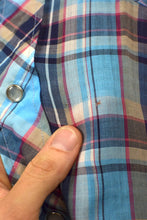 Load image into Gallery viewer, Blue Checkered Western Shirt
