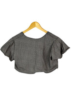 Load image into Gallery viewer, Reworked Checkered Tie Up Top