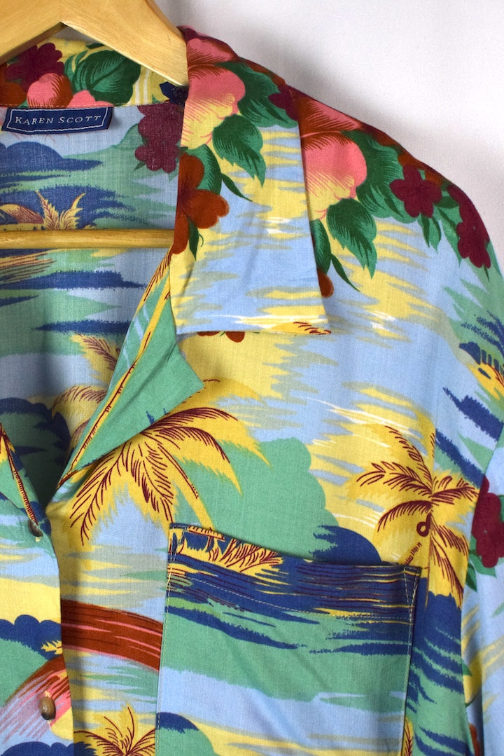 90s Karen Scott Brand Hawaiian Top