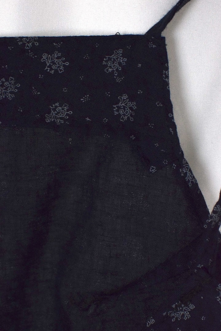 Reworked Floral Print Tie Up Top