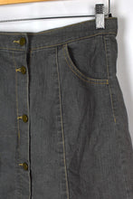 Load image into Gallery viewer, Grey Denim Mini Skirt