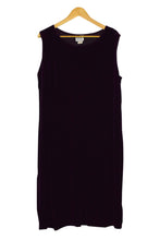 Load image into Gallery viewer, 80s/90s Deep Purple Velvet Dress