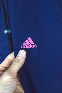 Reworked Adidas Brand Track Denim Skirt