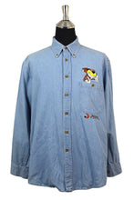 Load image into Gallery viewer, 90s Chester Cheetah Denim Shirt