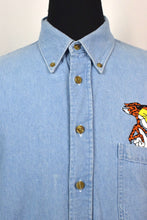 Load image into Gallery viewer, 90s Chester Cheetah Denim Shirt