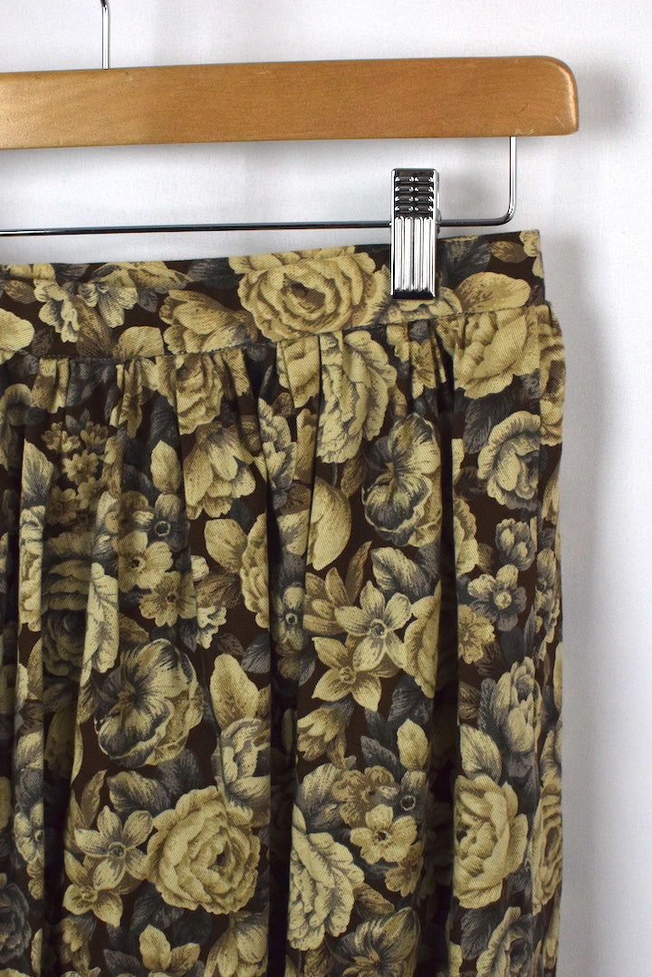 Reworked Floral Skirt