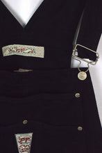 Load image into Gallery viewer, Black Denim Overalls