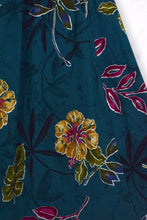 Load image into Gallery viewer, 80s/90s Teal Floral Print Skirt