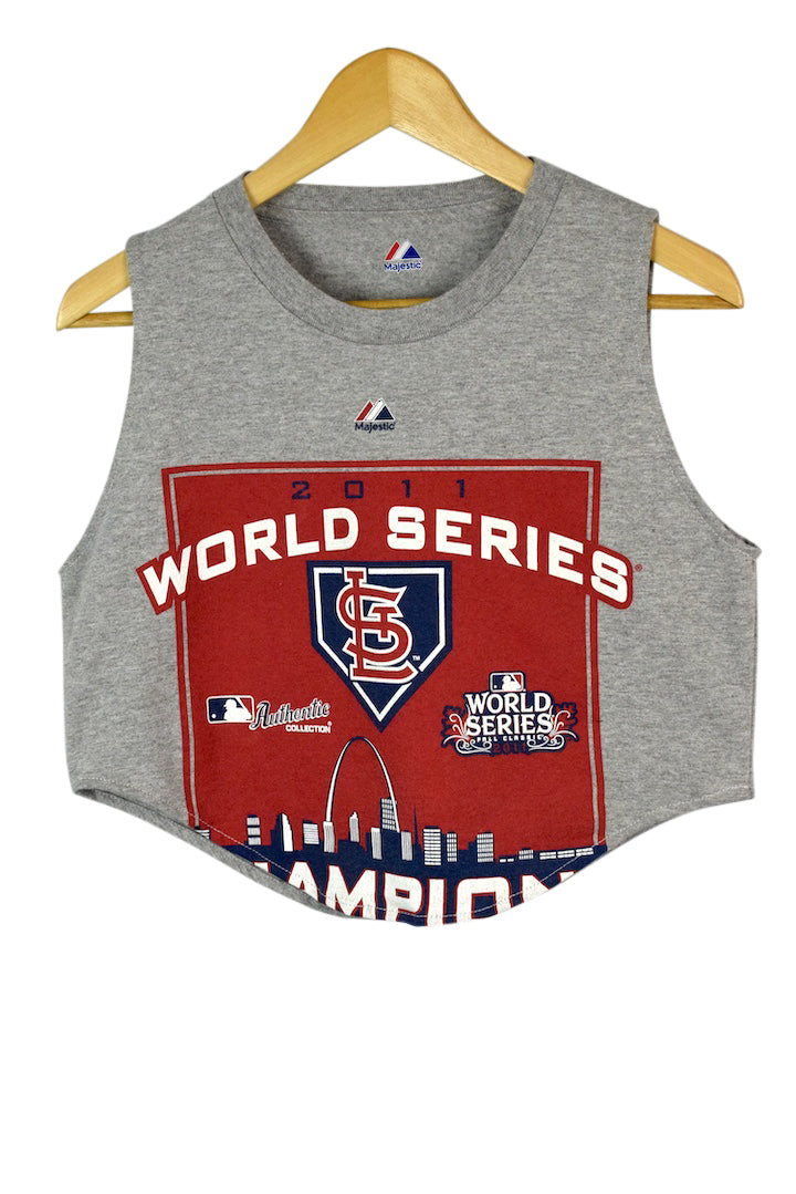 Reworked 2011 St Louis Cardinals MLB Crop T-Shirt