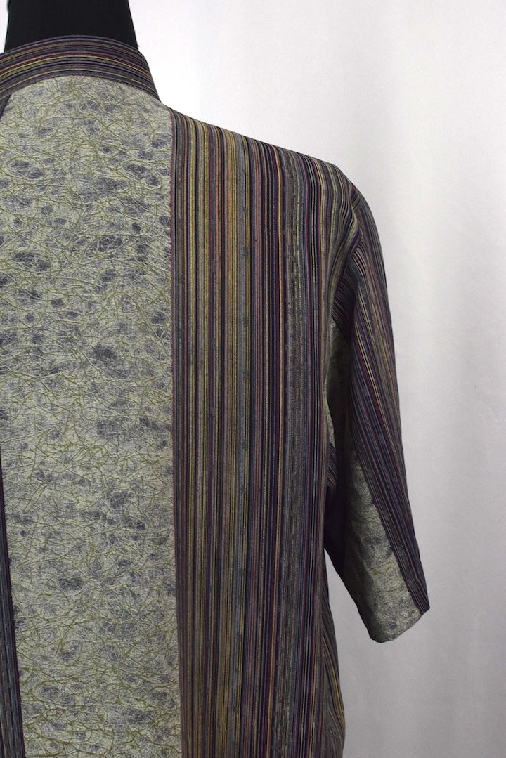 Abstract Stripe Print Shirt