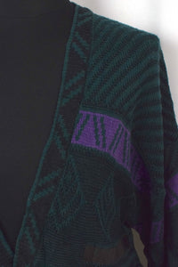 Abstract Knitted Cardigan