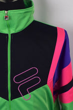 Load image into Gallery viewer, Neon Fila Brand Track Jacket