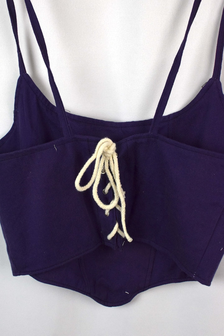 Reworked Ralph Lauren Brand Corset Style Top