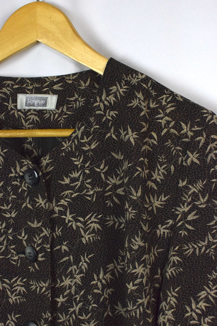 Leaf Print Dress