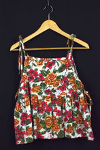 Load image into Gallery viewer, Reworked Watercolour Print Baby Doll Tie up Top