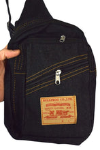 Load image into Gallery viewer, Reworked Denim Sling Bag