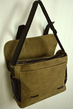 Load image into Gallery viewer, NEW Canvas Satchel Bag with Faux Leather Straps (Available in 3 colours)