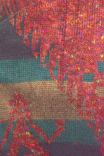 Load image into Gallery viewer, Navy Blue and Green Knitted Jumper