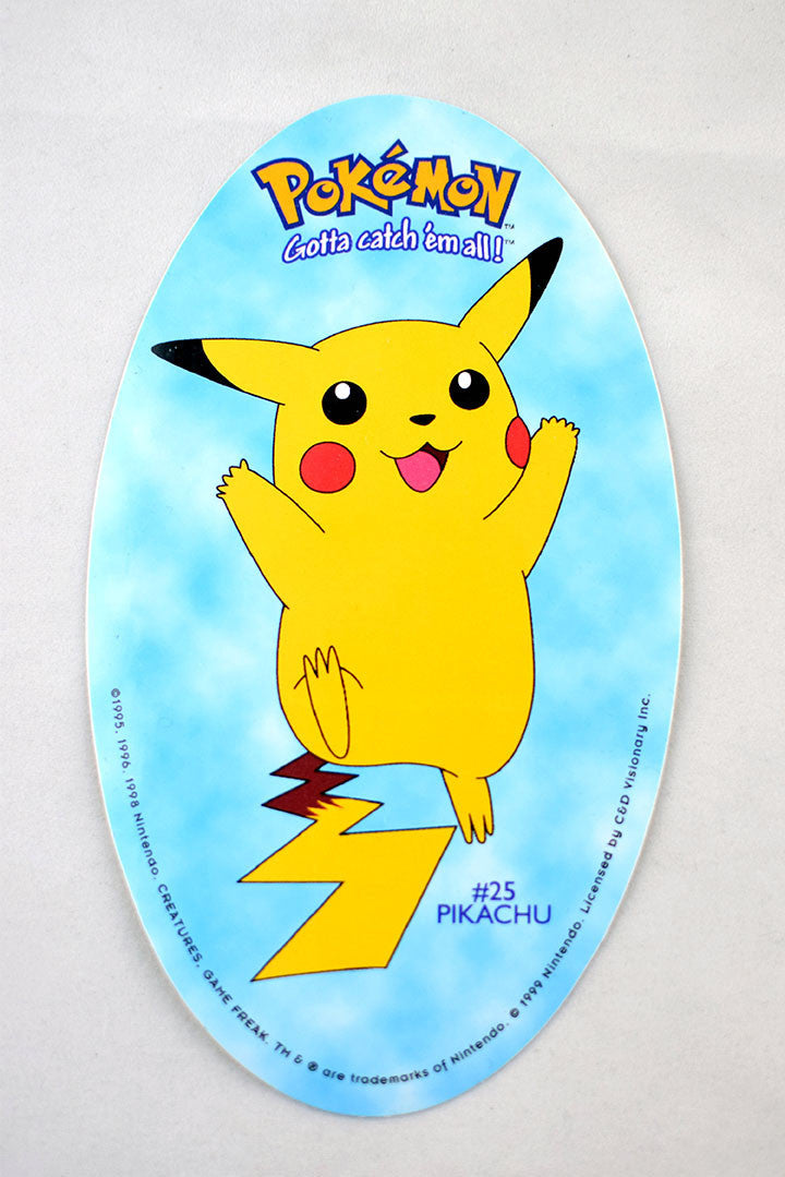 Deadstock 1995-98 Oval Shaped Pikachu Sticker