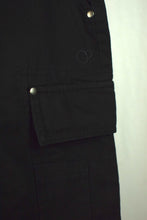 Load image into Gallery viewer, Black Cargo Shorts