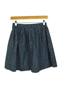 Reworked Blue and White Floral Skirt