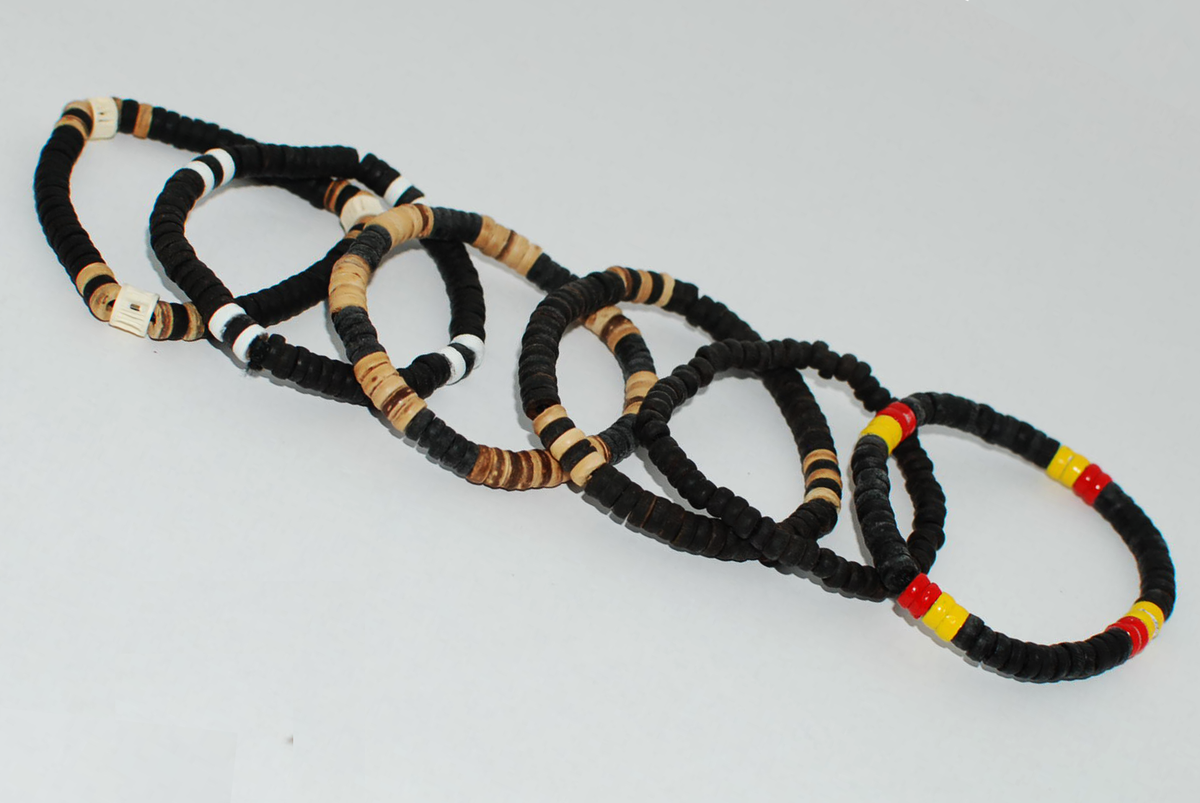 Wooden Beads Stretch Bracelet Six Colours Available