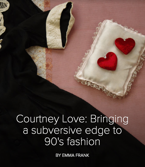Courtney Love: Bringing a subversive edge to 90's fashion