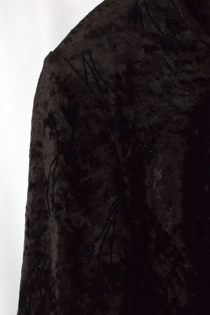 Brown Velvet Dress