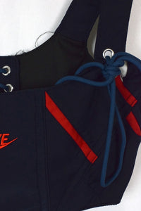 Reworked Nike Brand Corset Style Top