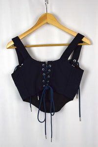 Reworked Nike Brand Corset Style Top