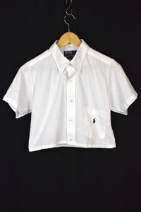 Reworked Ralph Lauren Brand Crop Top