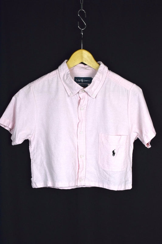 Reworked Ralph Lauren Brand Crop Top
