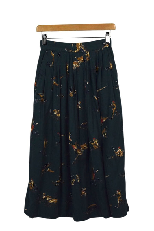 Reworked Duck Hunting Print Skirt