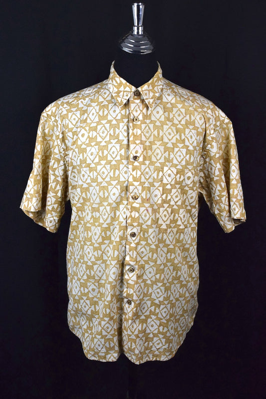 Abstract Tile Print Shirt