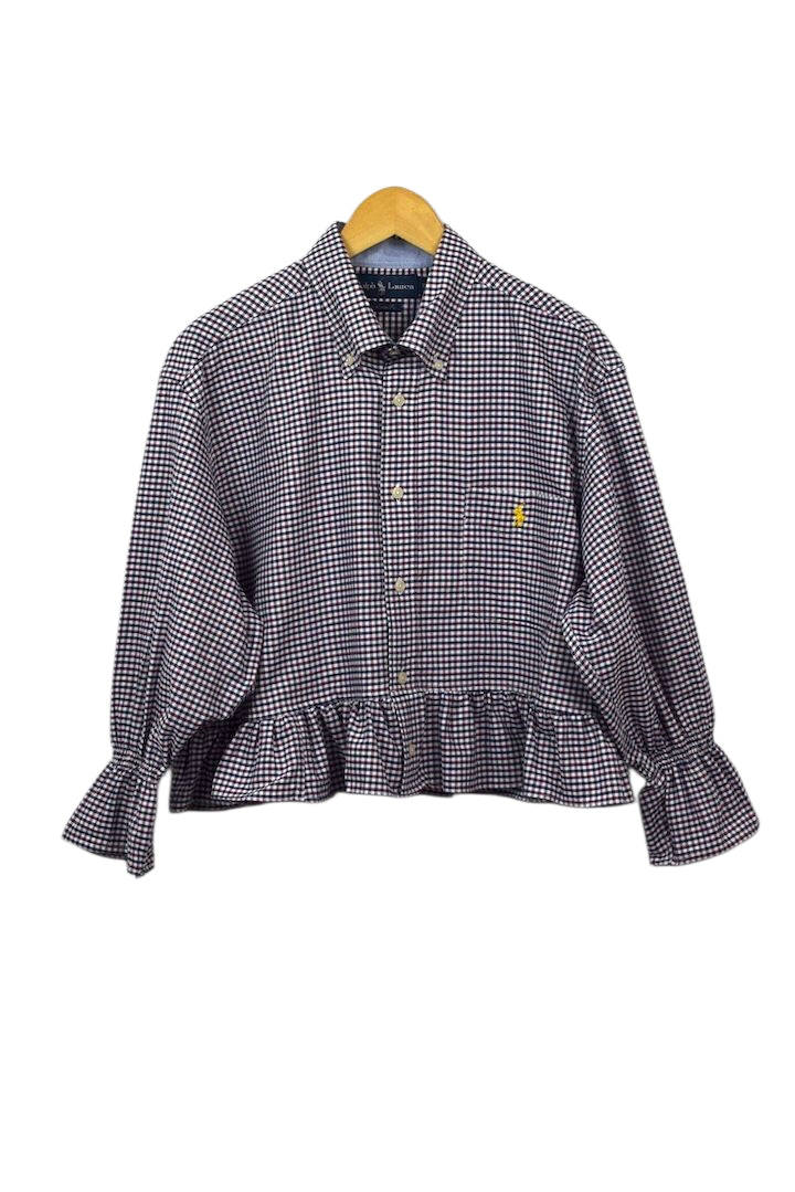 Reworked Cropped Ralph Lauren Brand Top