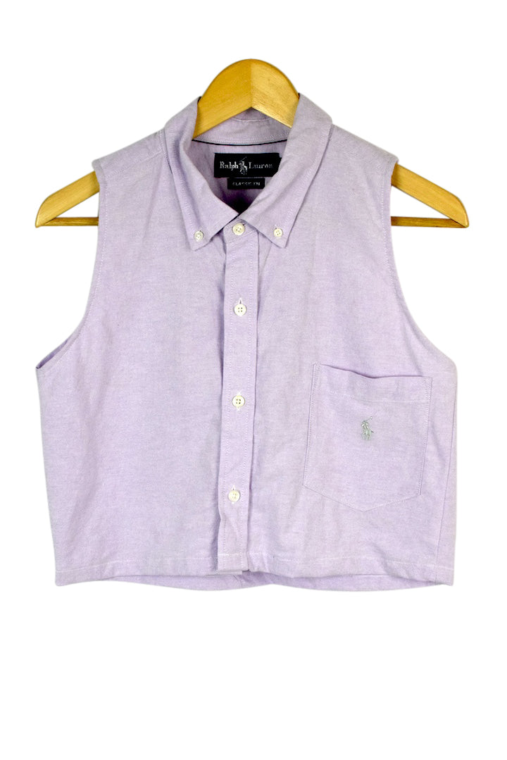 Reworked Ralph Lauren Brand Crop Top