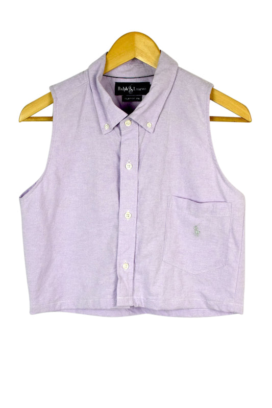 Reworked Ralph Lauren Brand Crop Top