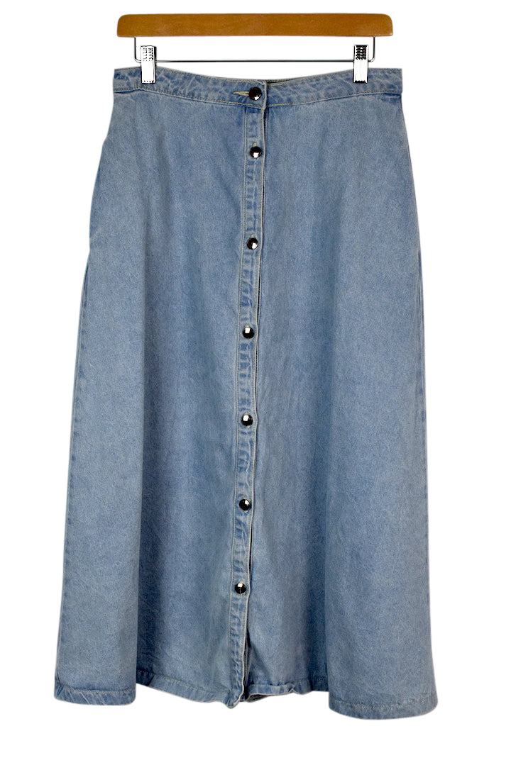 Denim Maxi Skirt