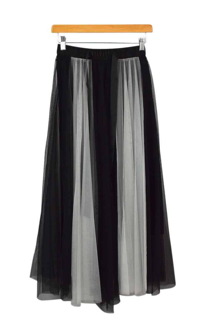 NEW White and black Tulle Skirt
