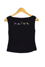 Load image into Gallery viewer, Reworked Dinosaur Print T-shirt
