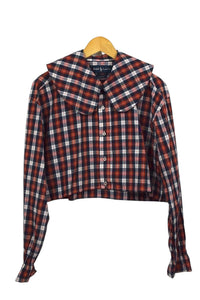Reworked Cropped Ralph Lauren Brand Top