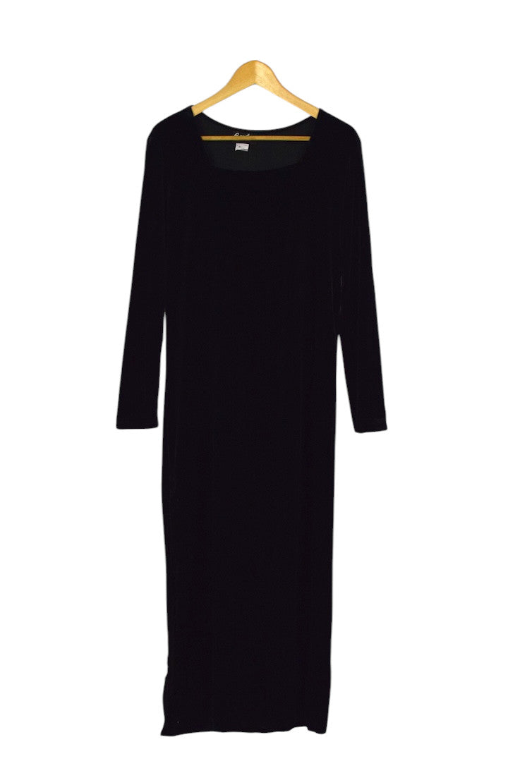80s/90s Caribou Brand Velour Dress