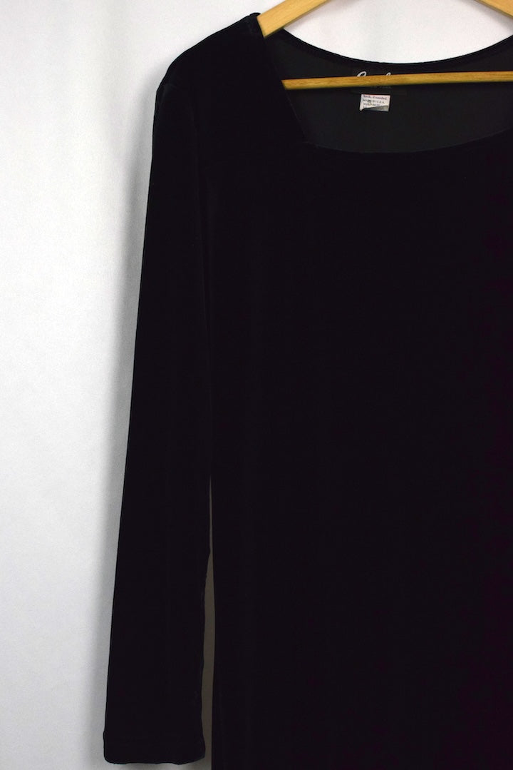 80s/90s Caribou Brand Velour Dress
