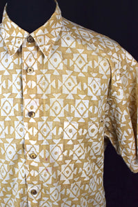 Abstract Tile Print Shirt