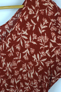 Red Floral Print Dress
