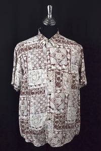 Red Abstract Print Shirt