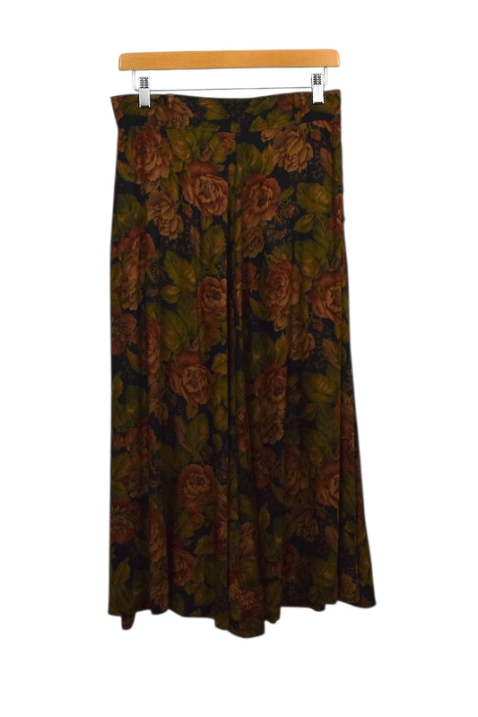 80s/90s Floral Print Skirt