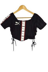 Reworked Puma Brand Crop Top