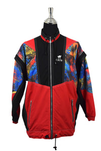 Red and Black Spray Jacket