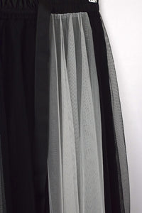 NEW White and black Tulle Skirt